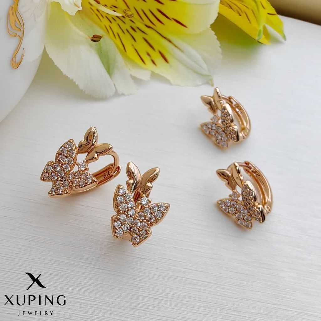 گوشواره پروانه ای ژوپینگ کد 2474 - خرید آنلاین از گالری آداس